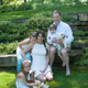 The author with her family.